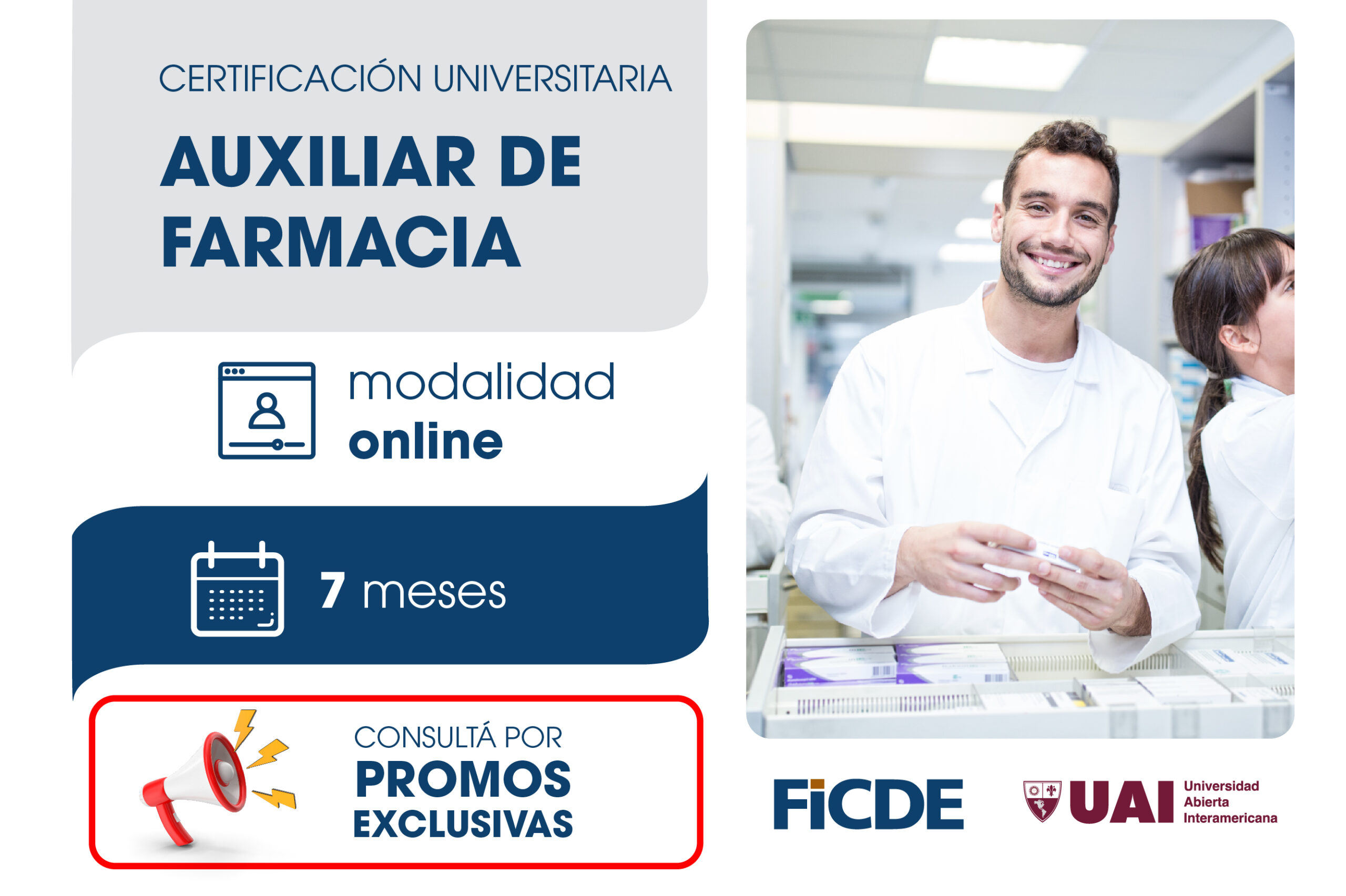 Certificación Universitaria en Auxiliar de Farmacia – Online