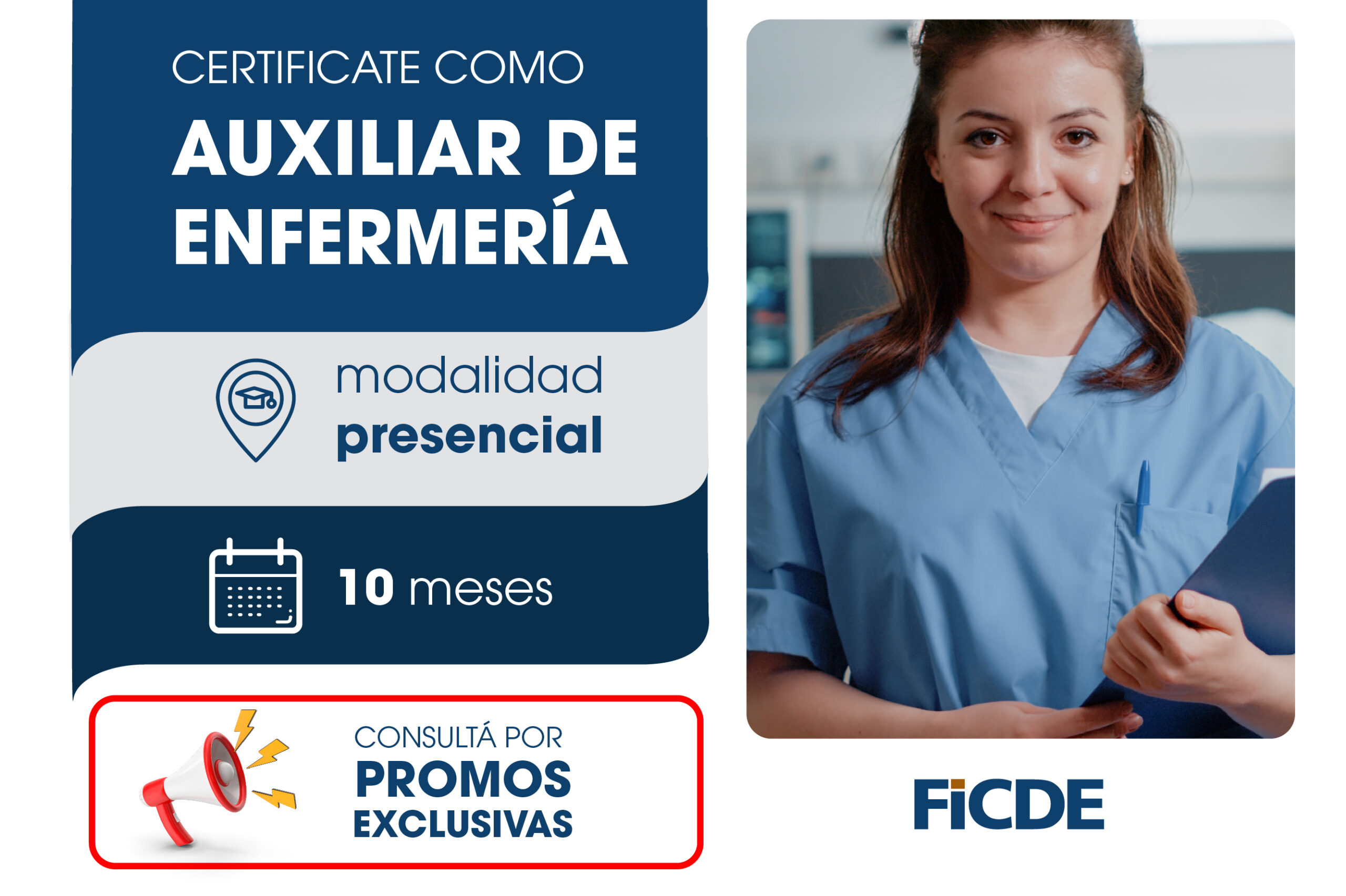 Certificate como Auxiliar de Enfermería – Presencial