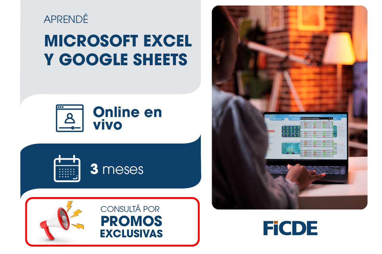 Aprendé Microsoft Excel y Google Sheets – Online en vivo